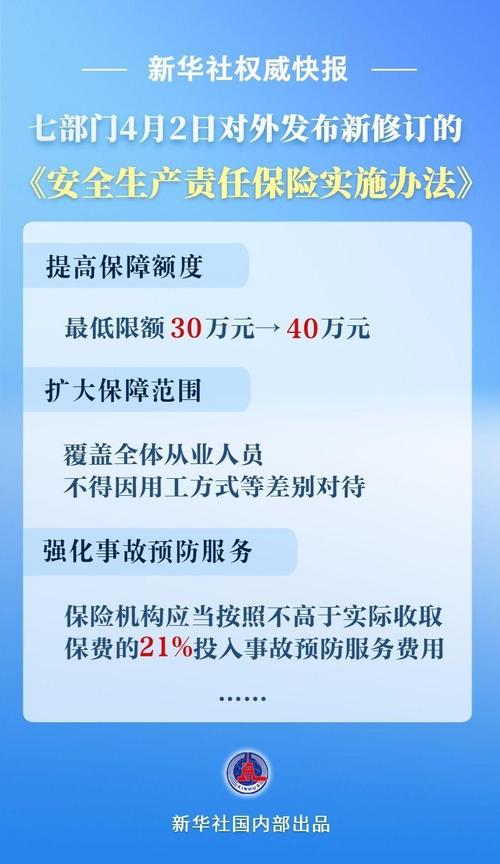 安全生产责任保险制度全面实施：高危行业强制投保，企业风险抵押金取消