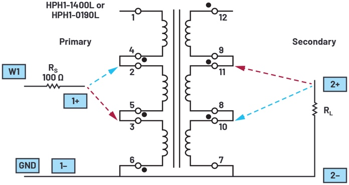 图5 升压(红色)和降压(蓝色)连接