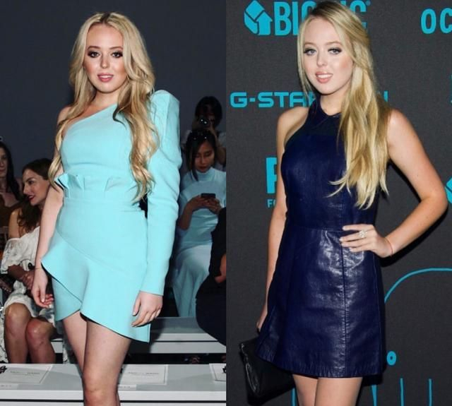 蒂芙尼·特朗普喜欢修身礼服,和伊万卡同框赢了?美貌名媛范儿