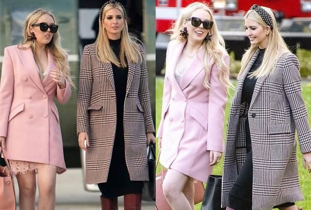 蒂芙尼·特朗普喜欢修身礼服,和伊万卡同框赢了?美貌名媛范儿