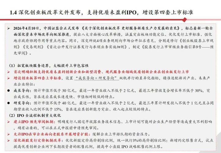 中国创业板改革：支持未盈利创新企业上市
